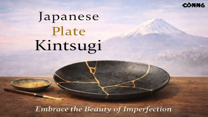 Japanese Plate Kintsugi poster