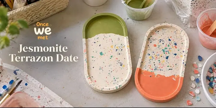 Jesmonite Terrazzo Date poster
