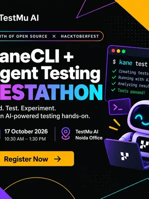 KaneCLI Testathon Meetup poster