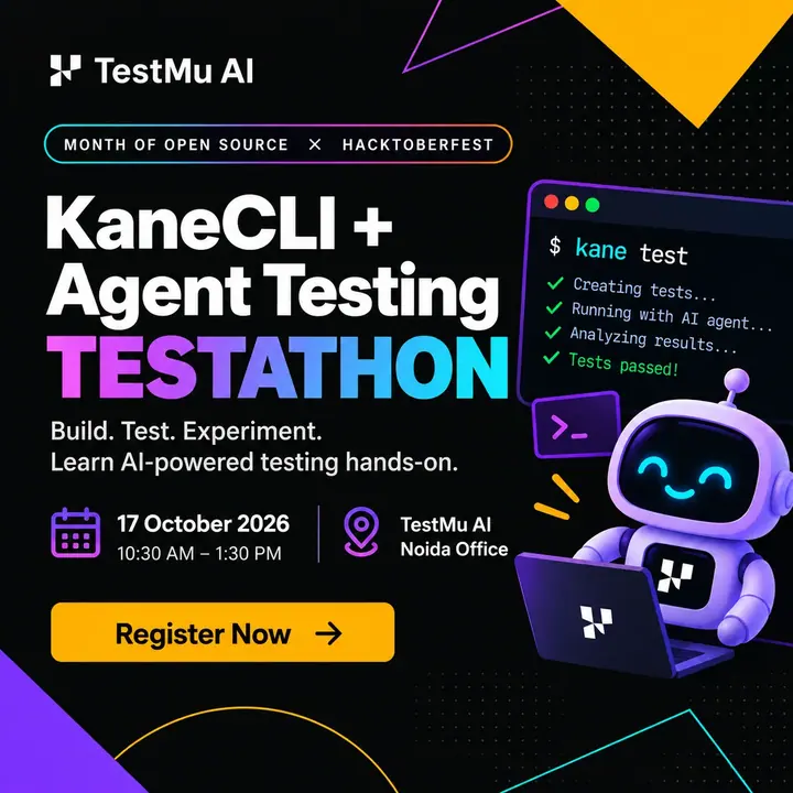 KaneCLI Testathon Meetup poster