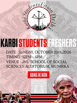 Karbi Student Freshers poster