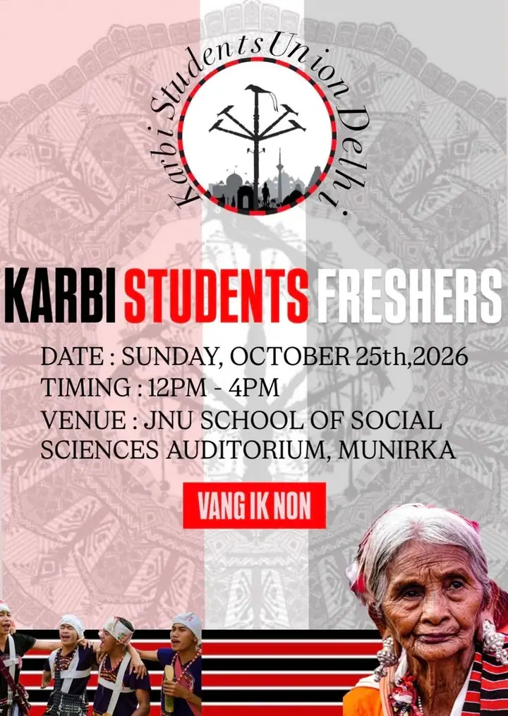 Karbi Student Freshers poster