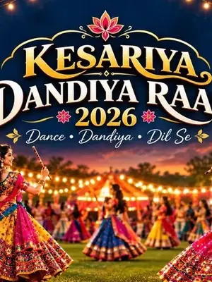 Kesariya Dandiya Raas 2026 poster