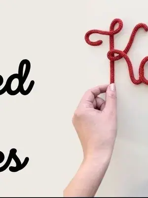 Knitted Wire Names poster