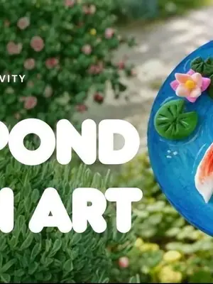 Koi Pond Resin poster