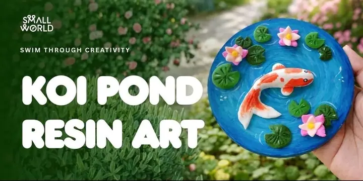 Koi Pond Resin poster