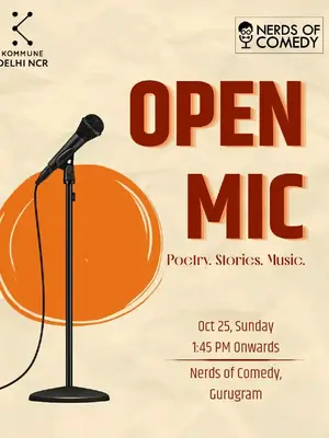 Kommune Gurugram Open Mic poster