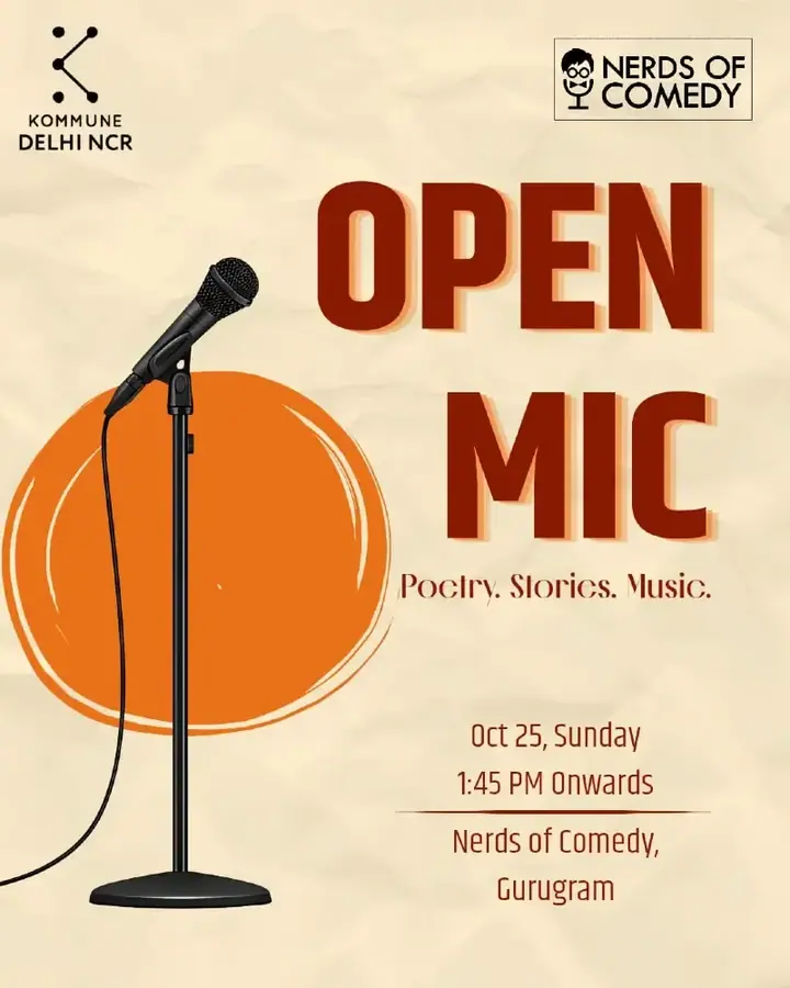 Kommune Gurugram Open Mic poster