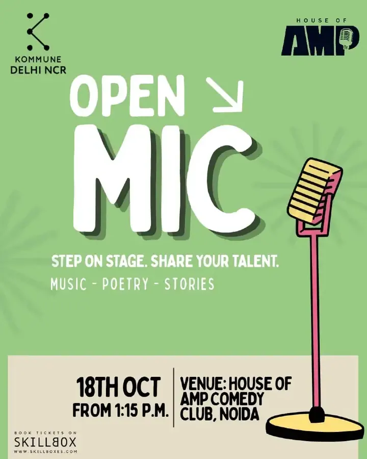 Kommune Noida Open Mic poster