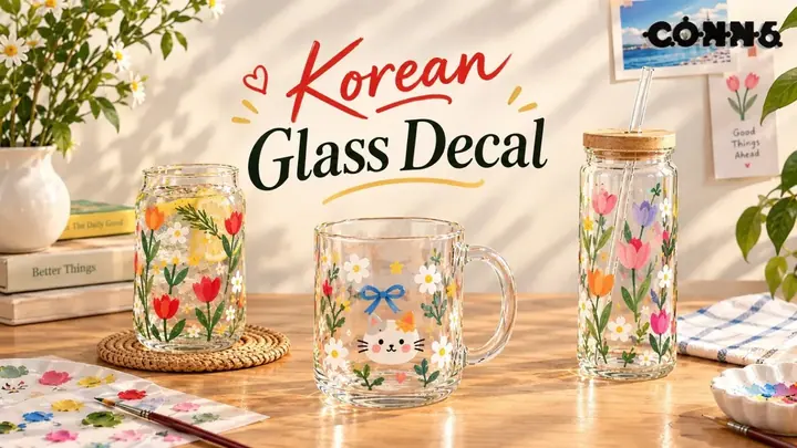 Korean Glass Decal Workshop poster