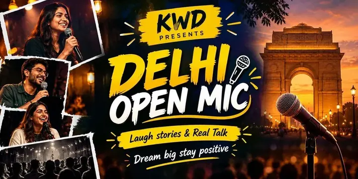 KWD Present Delhi Open Mic poster