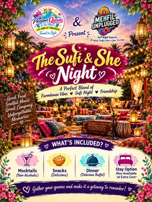 Ladies Only Farmhouse Staycation and Sufi Night poster
