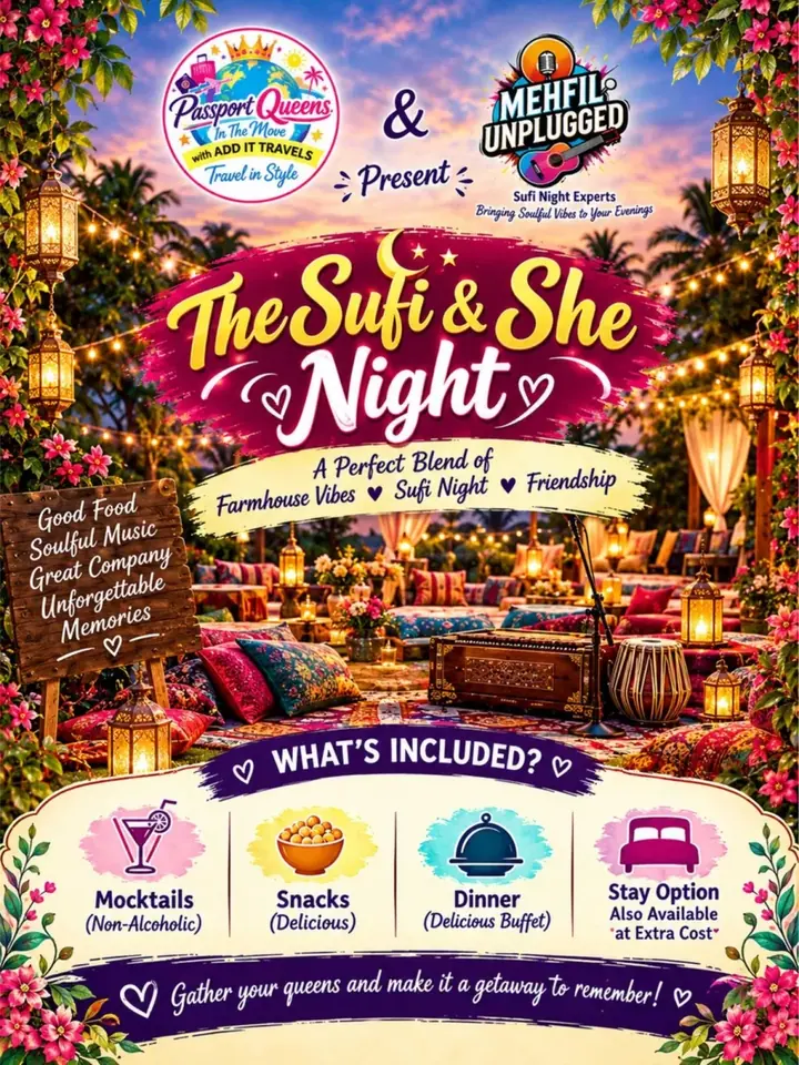 Ladies Only Farmhouse Staycation and Sufi Night poster