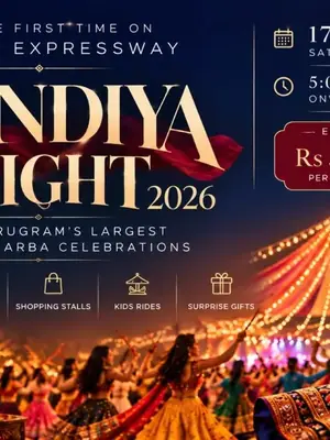 Largest Open Space Garba poster