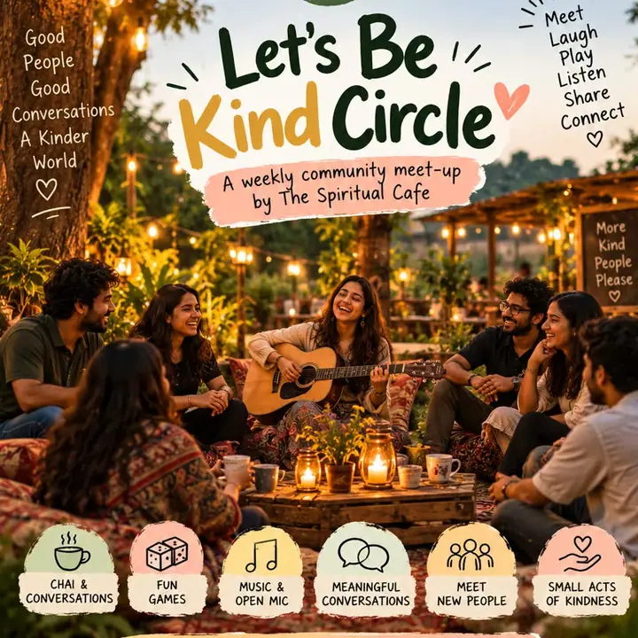 Let's Be Kind Circle poster