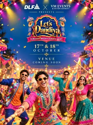 Let's Dandiya — Gurgaon's Biggest Dandiya Night poster