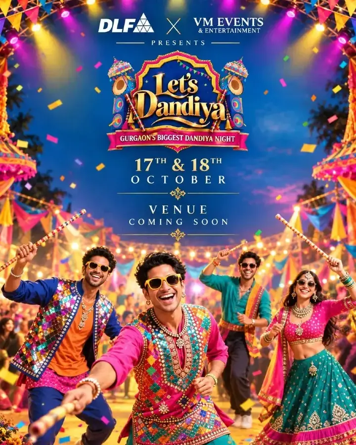 Let's Dandiya — Gurgaon's Biggest Dandiya Night poster