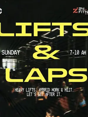 Lifts & Laps: Community Workout poster
