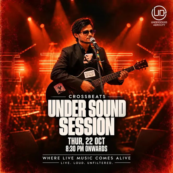Live Music at Underdoggs Aerocity poster