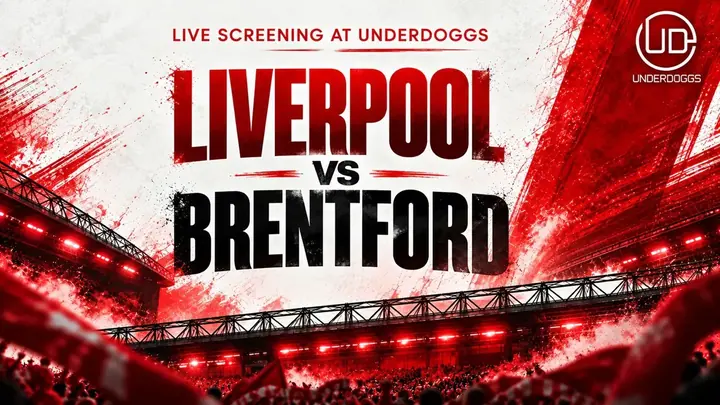 Liverpool vs Brentford Screening poster