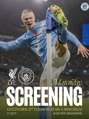 Liverpool vs Manchester City Premier League Screening poster