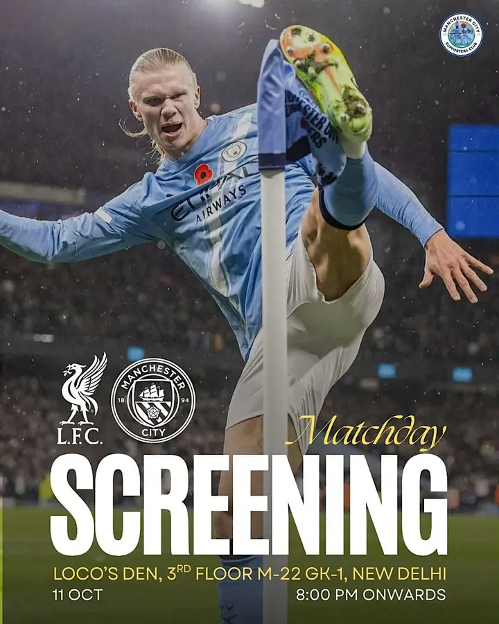 Liverpool vs Manchester City Premier League Screening poster