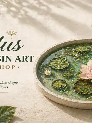 Lotus Pond Resin Workshop poster