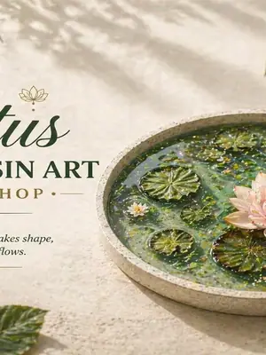 Lotus Pond Resin Workshop poster