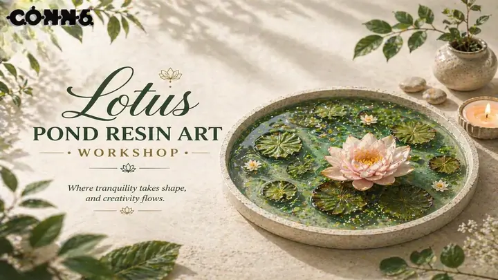 Lotus Pond Resin Workshop poster