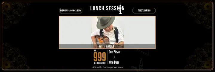 Lunch Sessions with Ameet poster