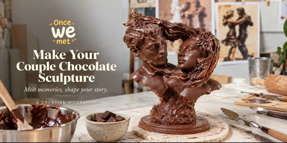 Make Your Couple Chocolate Sculpture poster
