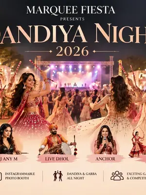 Marquee Fiesta presents Dandiya Night 2026 poster