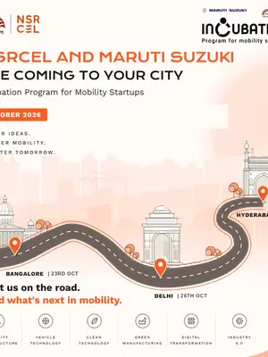 Maruti Suzuki–NSRCEL Meet the Incubation Program for Mobility Startups poster