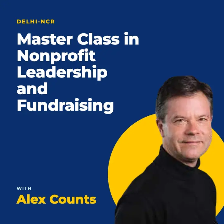Master Class in Nonprofit Leadership and Fundraising with Alex Counts poster