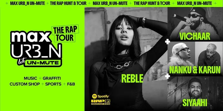 Max Urbn Unmute Delhi x Spotify Rap 91 poster