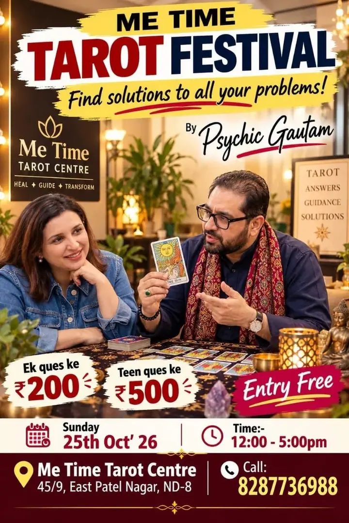 Me Time Tarot Festival poster