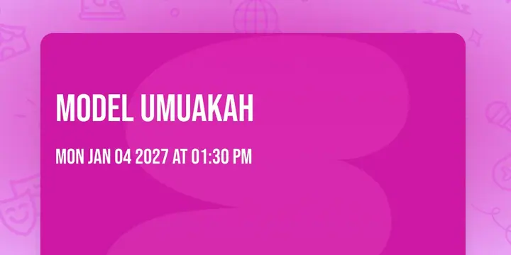 Model Umuakah poster