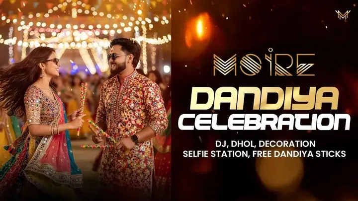 Moire Dandiya Celebration 2026 poster