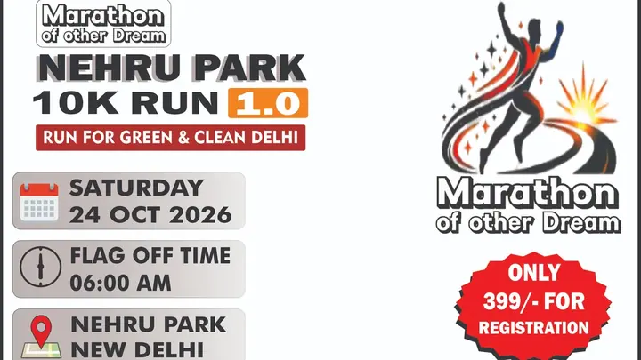 Mood of Delhi 10K Run poster