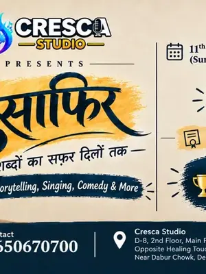 Musafir - Poetry, Storytelling, Singing, Comedy & More poster