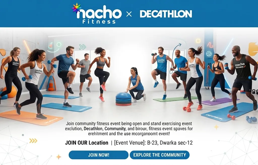 Nacho Fitness x Decathlon poster