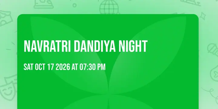 Navratri Dandiya Night poster