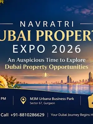 Navratri Dubai Property Expo 2026 poster