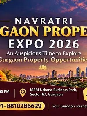 Navratri Gurgaon Property Expo 2026 – Luxury Homes Above 5 Crore poster