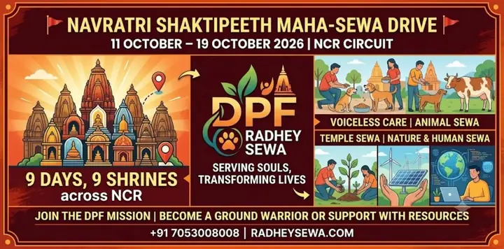 Navratri Shaktipeeth Maha-Sewa Drive: 9 Days, 9 Shrines poster