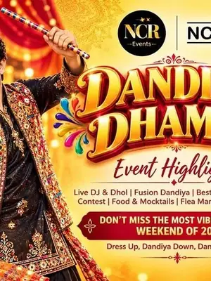 NCR Biggest Dandiya Dhamaal 2026 poster