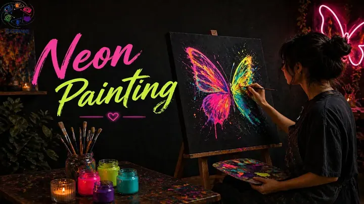Neon Painting poster