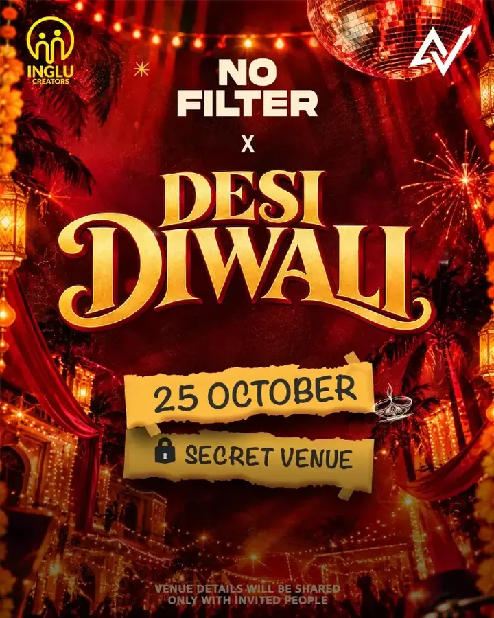 No Filter x Desi Diwali poster