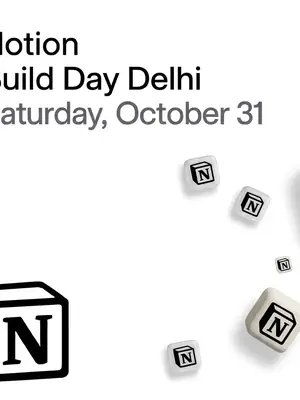 Notion Build Day Delhi poster