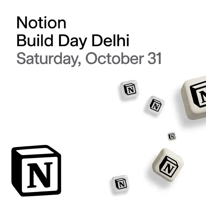 Notion Build Day Delhi poster